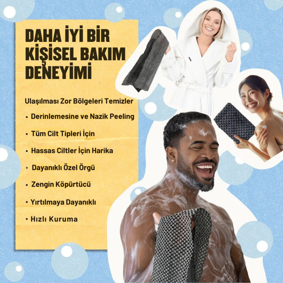 BLISSAL ANTİBAKTERİYEL PEELING DUŞ HAVLUSU
